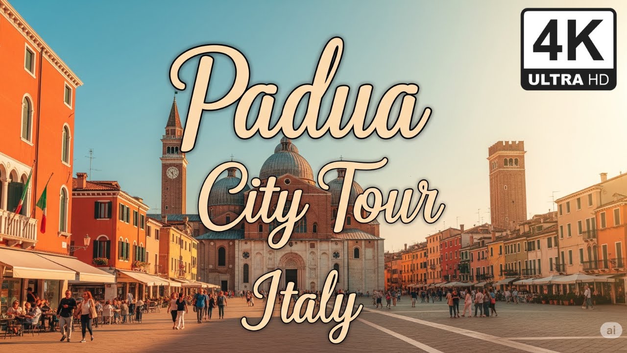 PADUA Walking Tour Italy | Old Town to Prato della Valle | 4K 60fps UHD