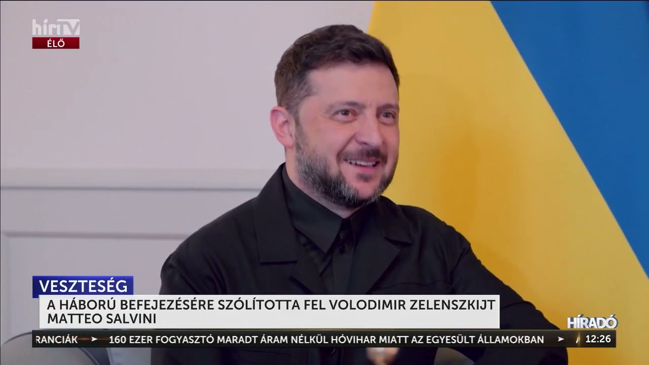 A háború befejezésére szólította fel Volodimir Zelenszkijt Matteo Salvini - HírTV