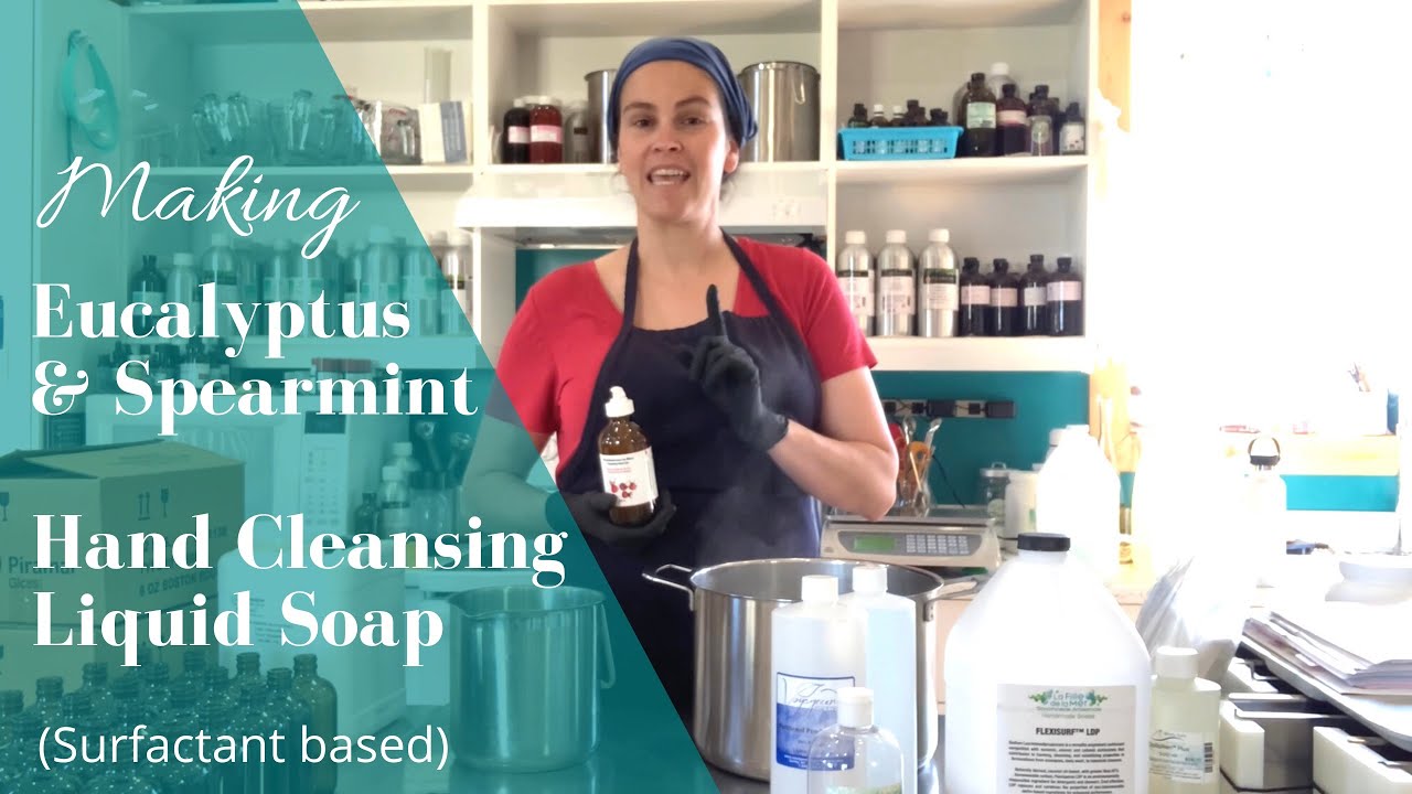 Making Eucalyptus & Mint Hand Cleansing Liquid Soap | Surfactant Based