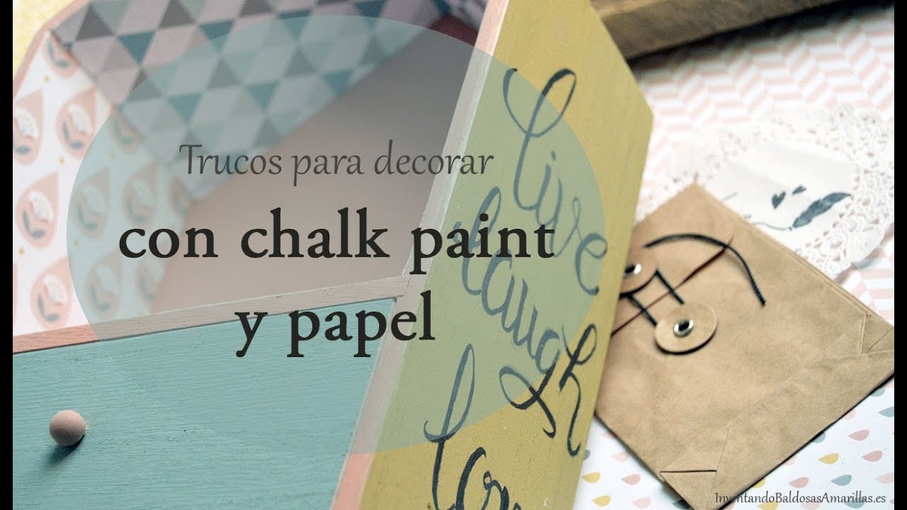 Trucos para usar chalk paint y decoupage