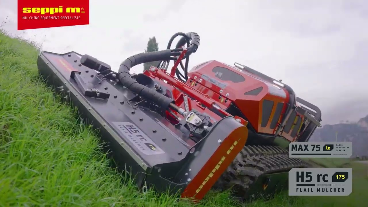 MAX 75 le with H5 rc - SEPPI M. Radio Controlled Vehicle with Flail Mulcher