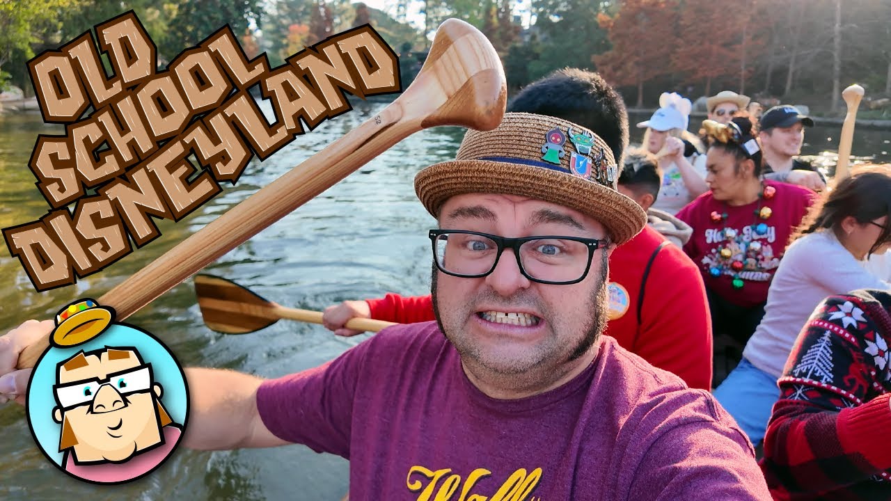 Riding Old School Classic Disneyland Rides!  Davey Crockett Canoes, The Columbia, Tom Sawyer Island