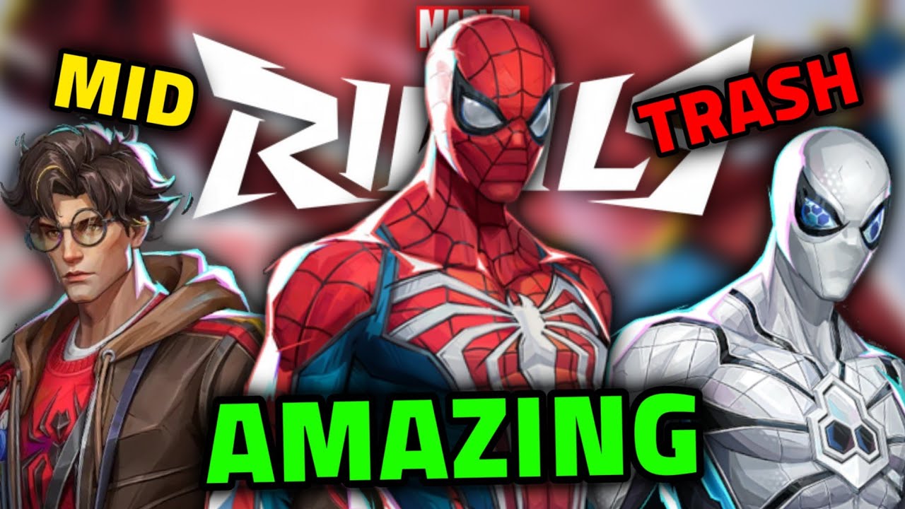 Рейтинг скинов Человека-паука в Marvel Rivals