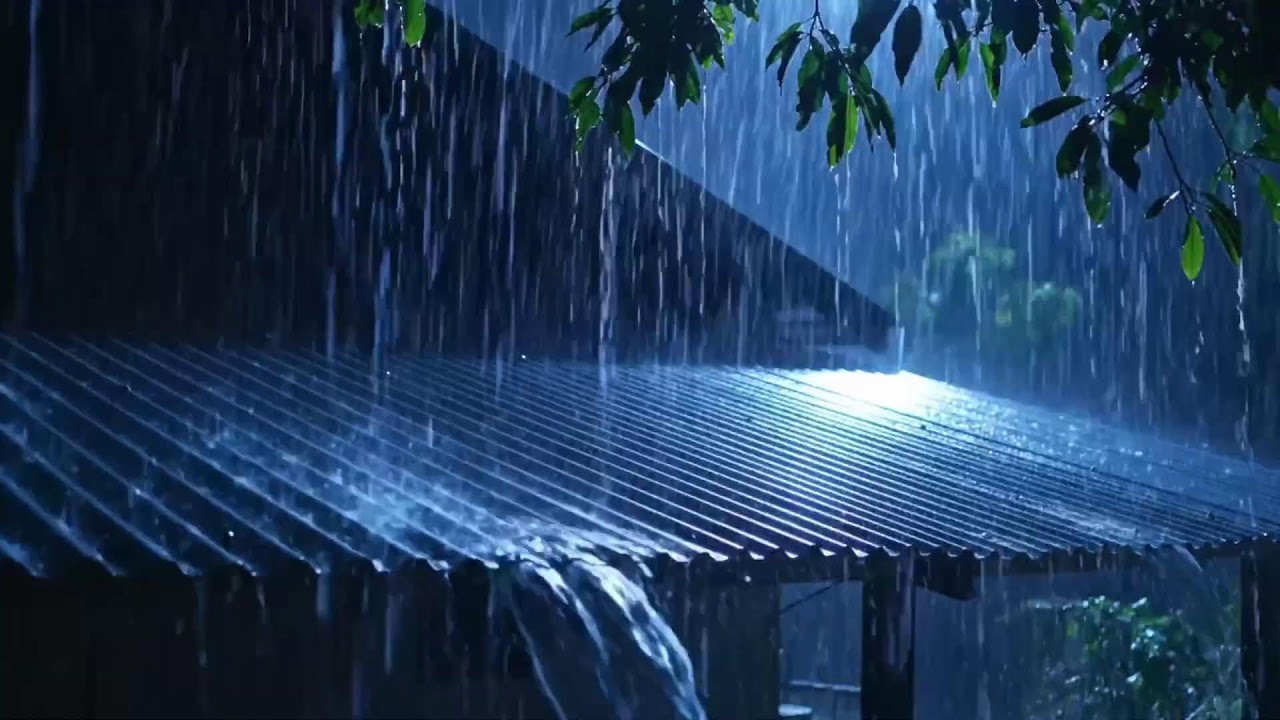 Aesthetic Rain at Night ASMR, Minimal Sounds Cradling the Mind in Calm Cozy Silence a Raindrop 137
