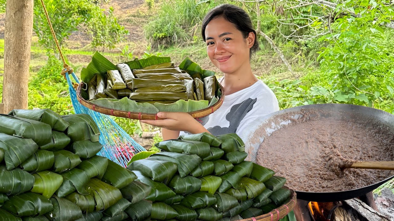 The Making of 100pcs Authentic Sweet Potato Recipe “Nilidgid-Suman na Kamote” Province Life PH 🇵🇭