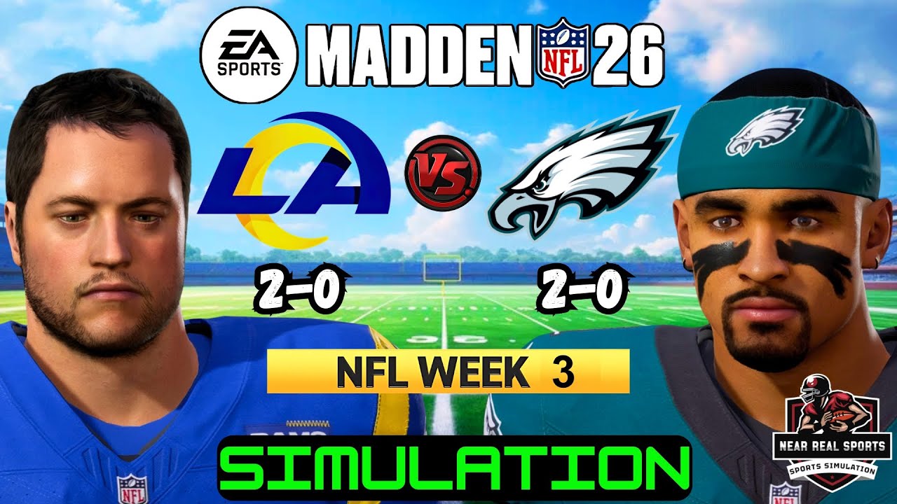 RAMS vs EAGLES | NFL WEEK 3 | MADDEN 26 PREDICTIONS