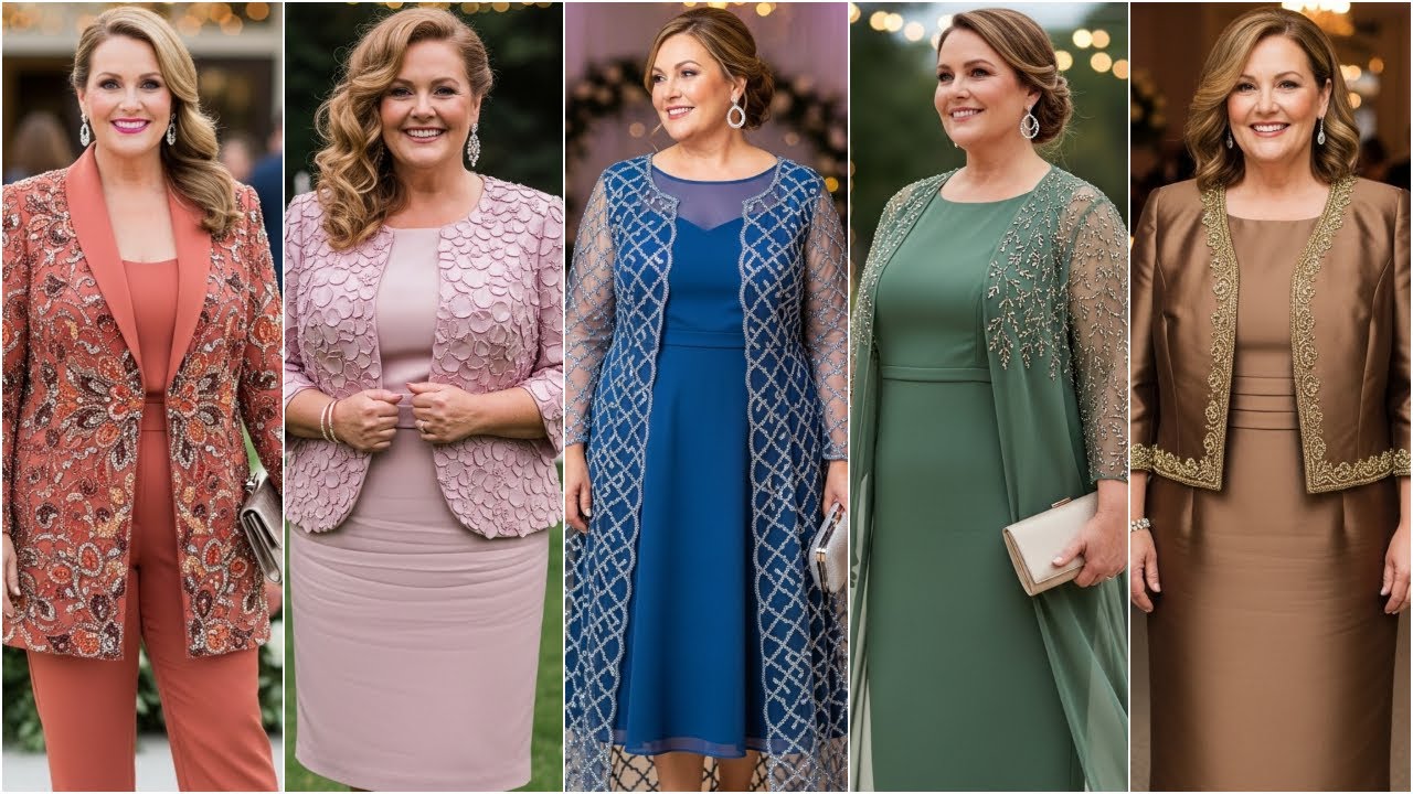 Best 2 Piece Plus Size Mother of the Bride Dresses: Elegant Wedding Guest Outfits Ideas for 2026