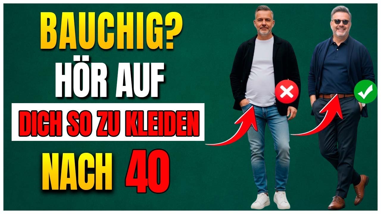 Die beste KLEIDUNG für Männer über 40 mit großem Bauch, die Frauen beeindrucken möchten