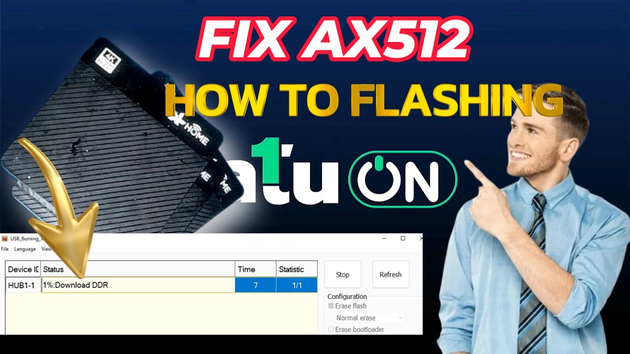 AKARI AX512 UBT MENTOK 1% - FIX STB AX512 OTA satu ON bootloader prot3ct !!