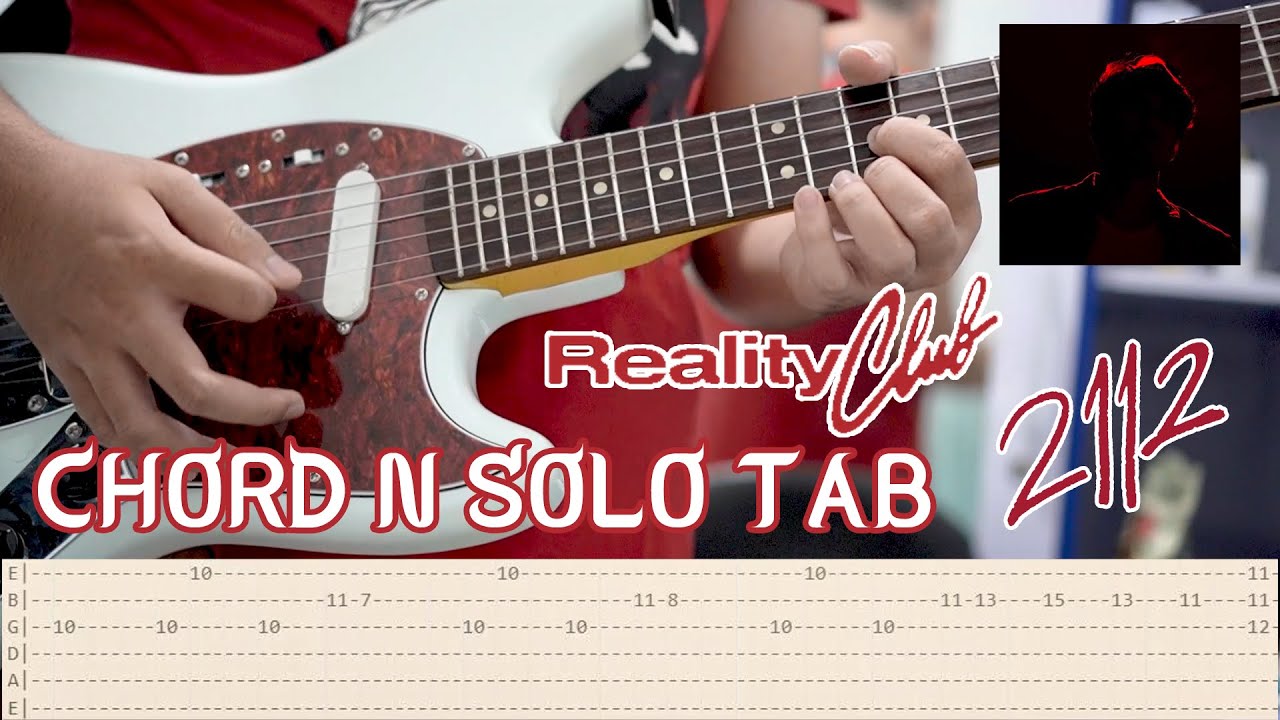 Reality Club - 2112 Chord and Solo Tab (Guitar Cover) Tutorial