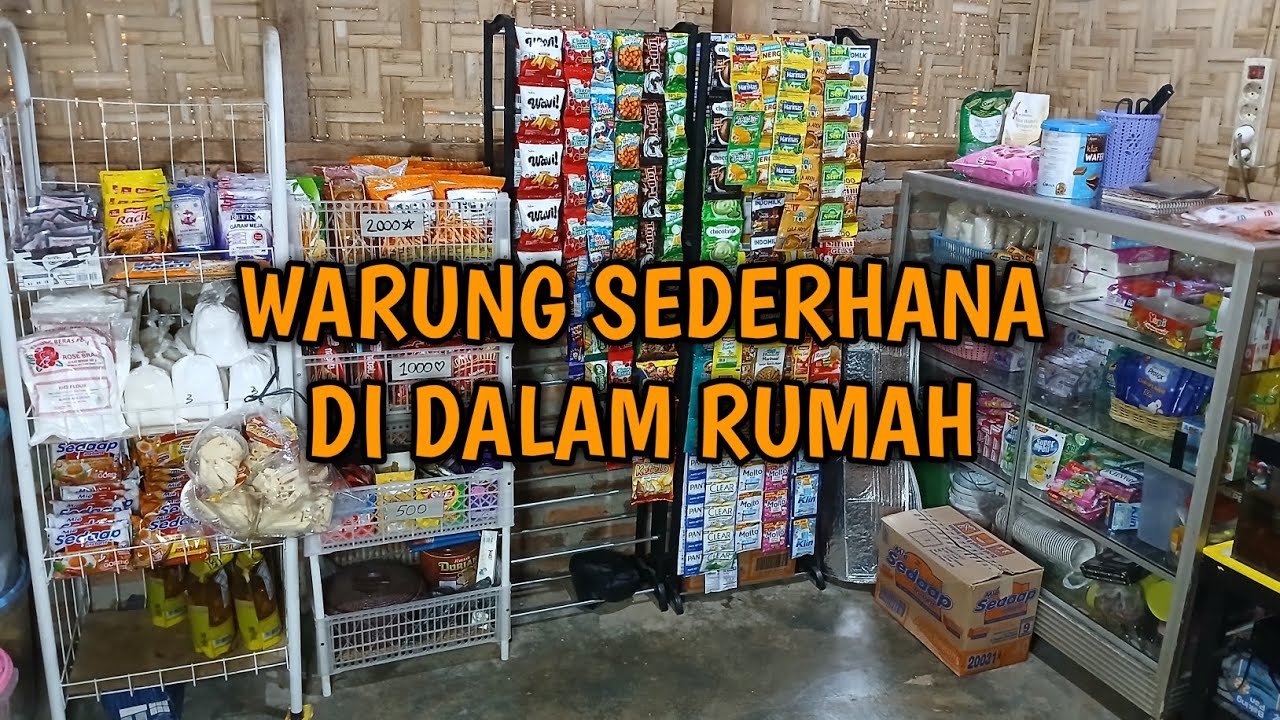 WARUNG SEDERHANA DI DALAM RUMAH #bisnismodalkecil #warungrumahan #warungmadura #bisnissampingan