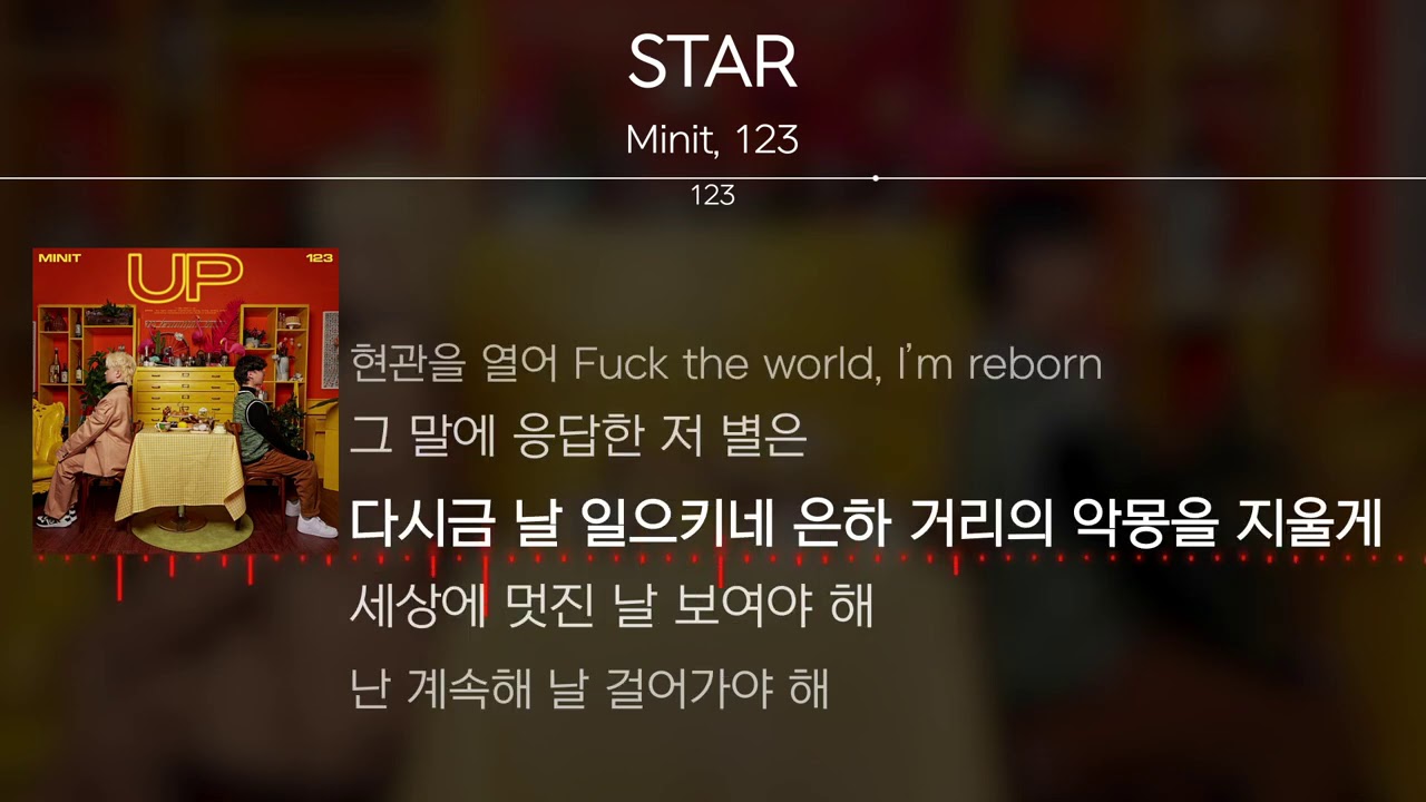 Minit, 123 - STAR [Lyrics / 가사]