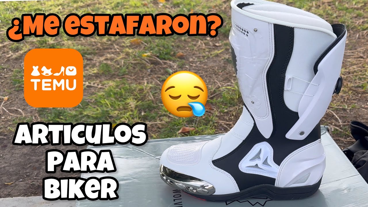 Compre unas BOTAS PARA BIKER EN TEMU! | ¿me estafaron?