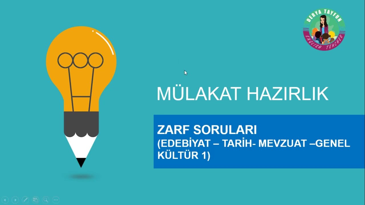 MÜLAKAT ÇIKMIŞ SORULAR - YURT DIŞI ÖĞRETMENLİK
