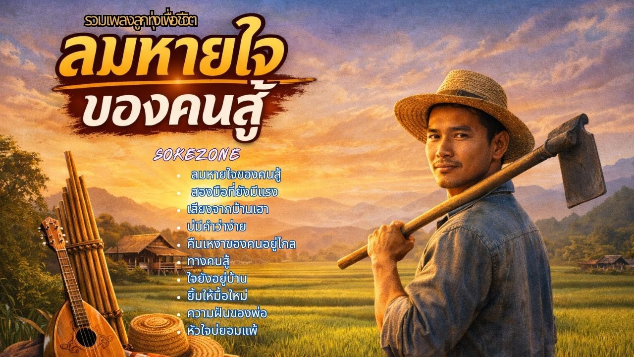 เพลงลูกทุ่งเพื่อชีวิต Vol. ลมหายใจของคนสู้ -โชคโชน [SOKEZONE MUSIC]