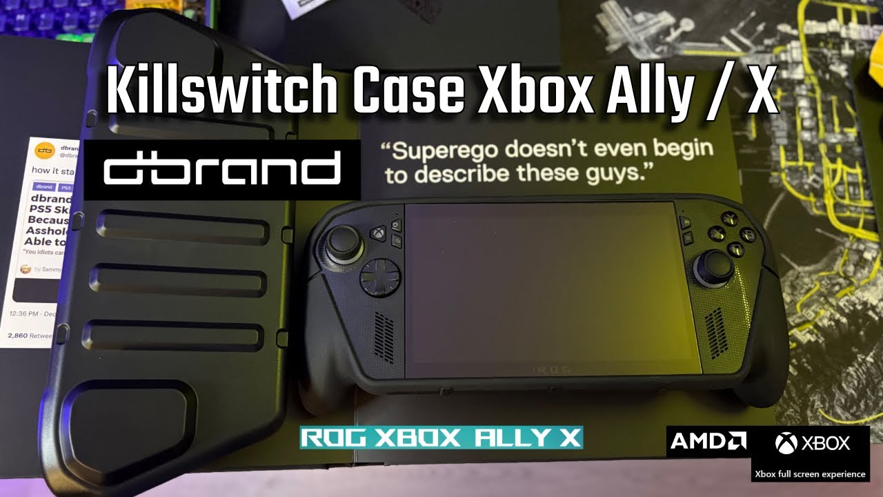 Предварительный обзор чехла-держателя Killswitch Grip и полного комплекта для Xbox Ally X Dbrand!