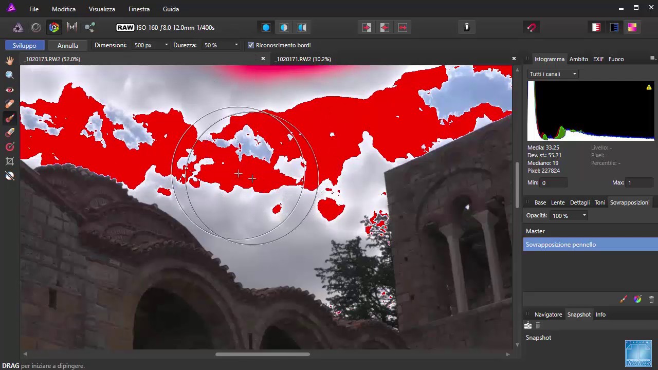 Affinity Photo Editing Zonale File RAW