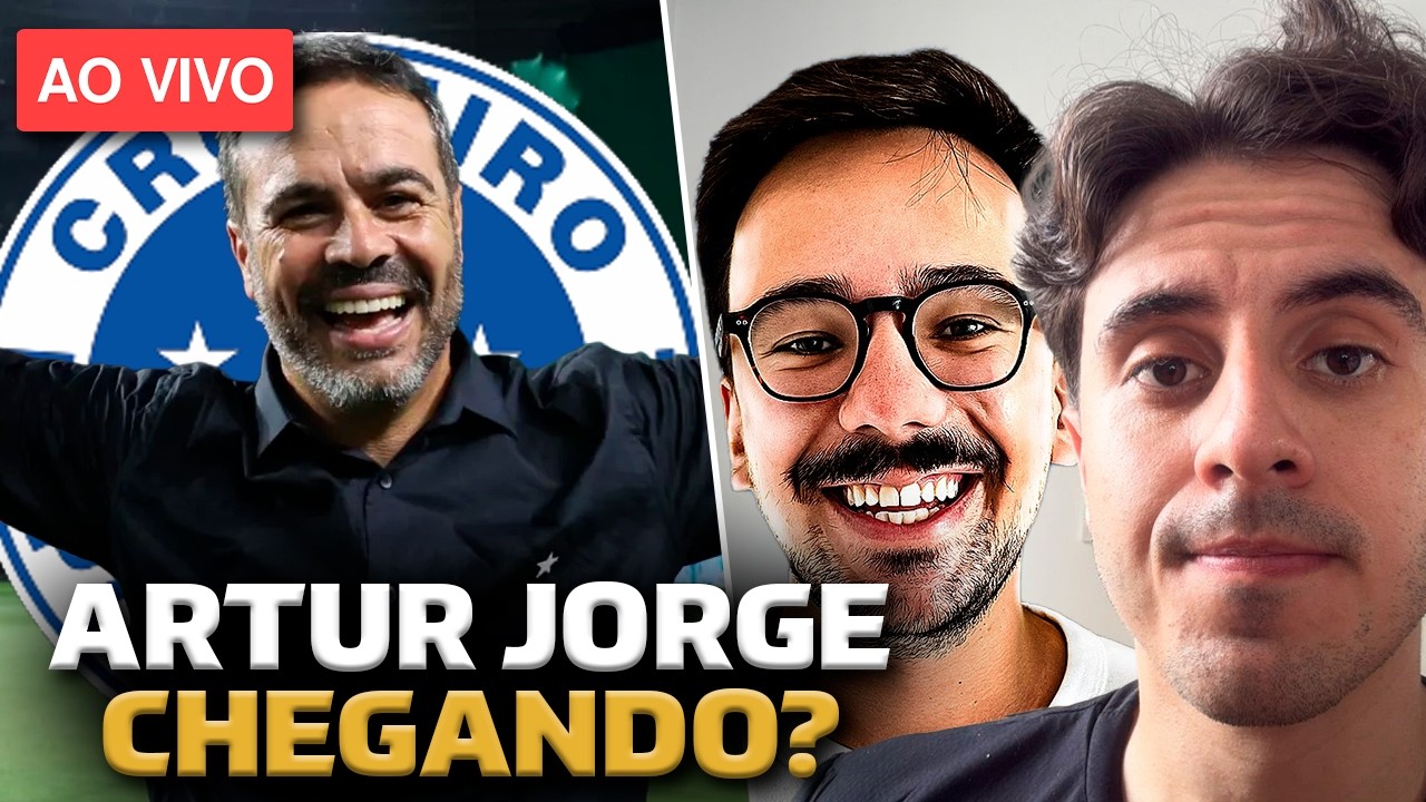 Artur Jorge CHEGANDO no Cruzeiro, GALO VENCE mais uma 🐔🦊 AO VIVO com Simonetti