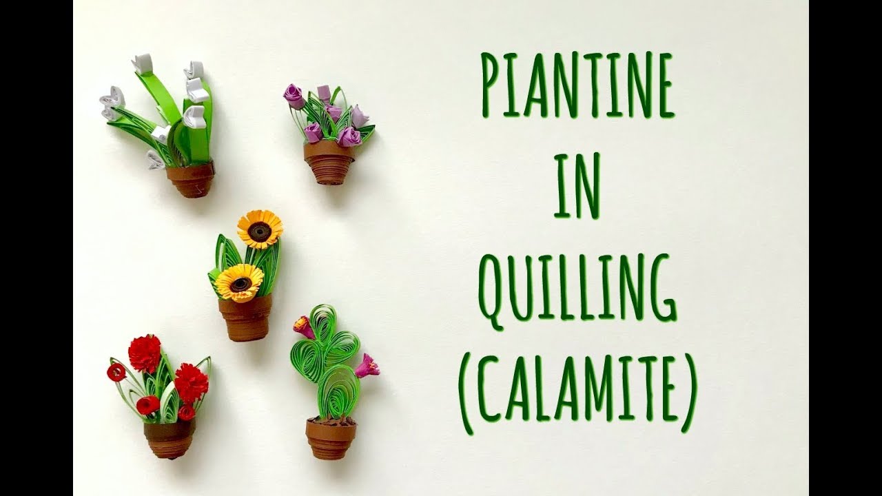 PIANTINE in QUILLING: calamite facilissime e bellissime!  Arte per Te