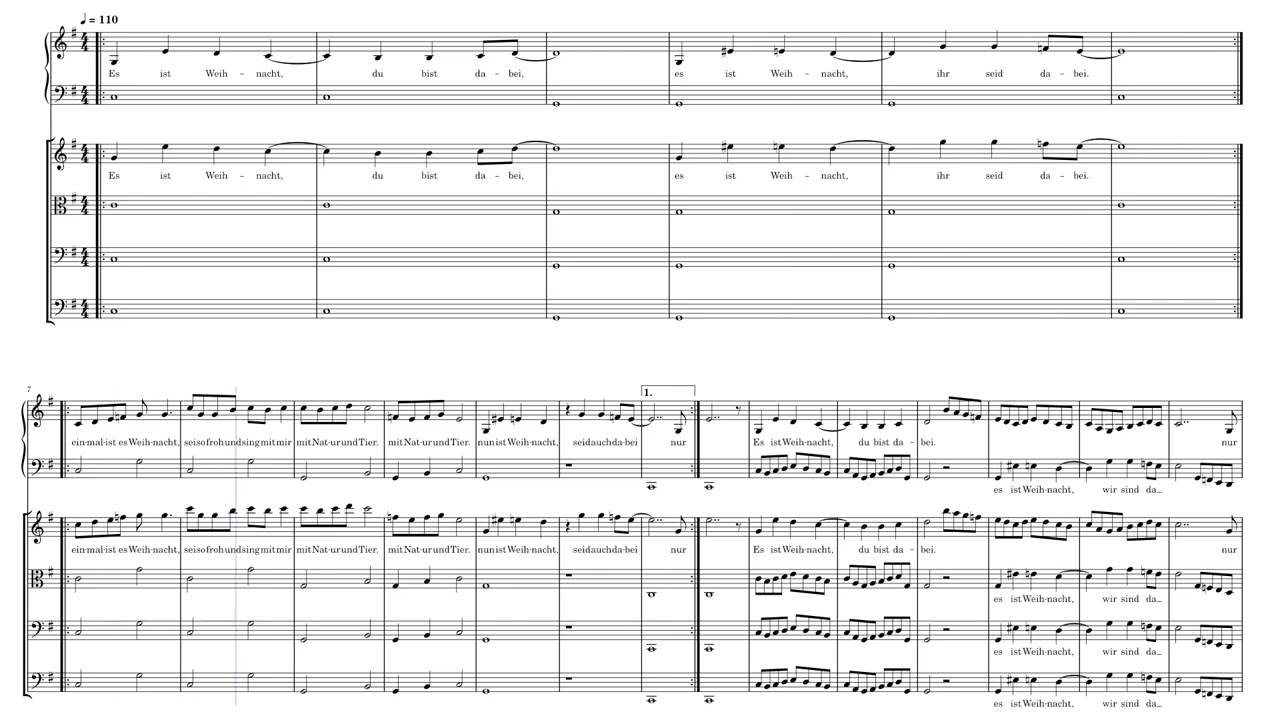 Cause Its Christmas (with strings) (reverb edition) Sheet Music