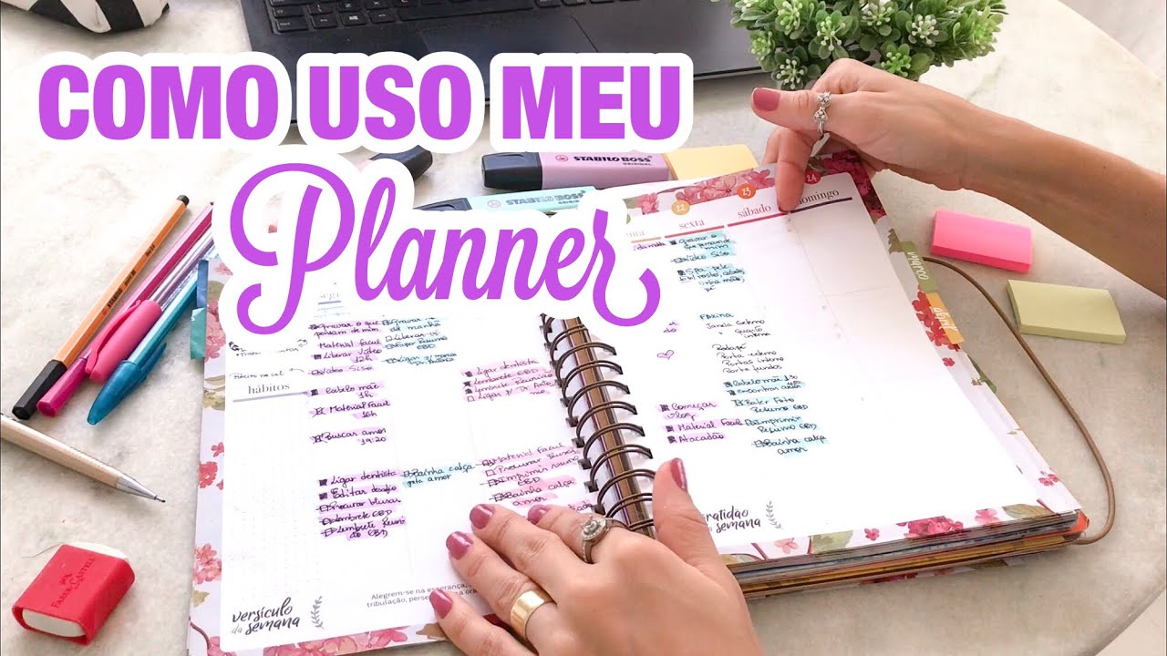ORGANIZANDO A SEMANA COM MEU PLANNER | Stella Alves