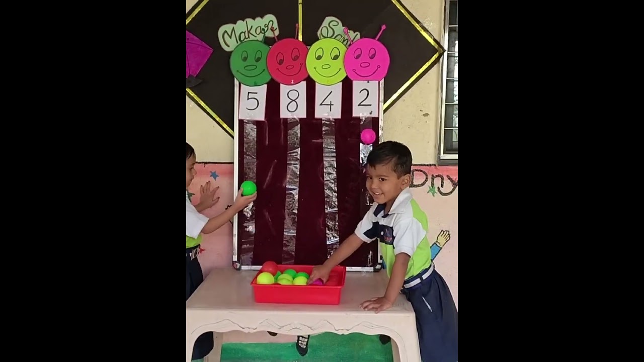 counting & identifying colours activity for nursery