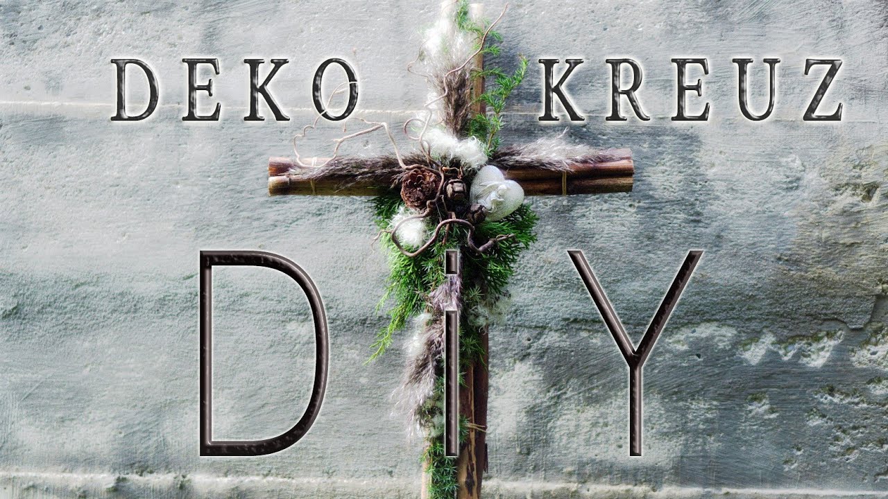DEKO Ideen für ALLERHEILIGEN zum selber machen | Teil 3  | Natürliches DEKO Kreuz ✝ DIY