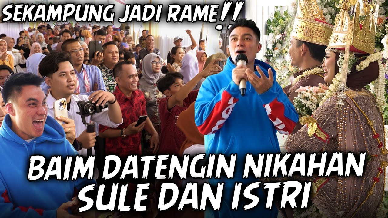 SULE NIKAHAN !! BAIM JADI MC DADAKAN DI ACARA RESEPSINYA DI LAMPUNG ..
