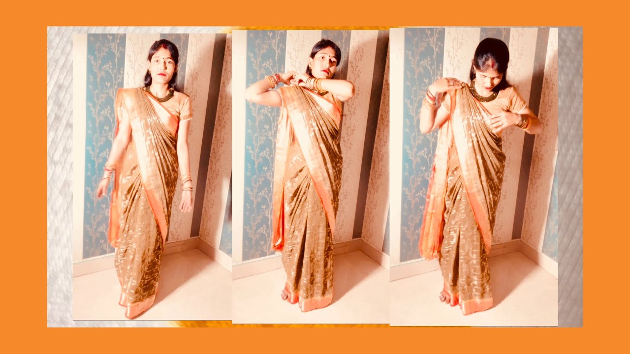 Trending saree in 2025 green saree draping Tutorial and sawan#YouTube video like and subscribe