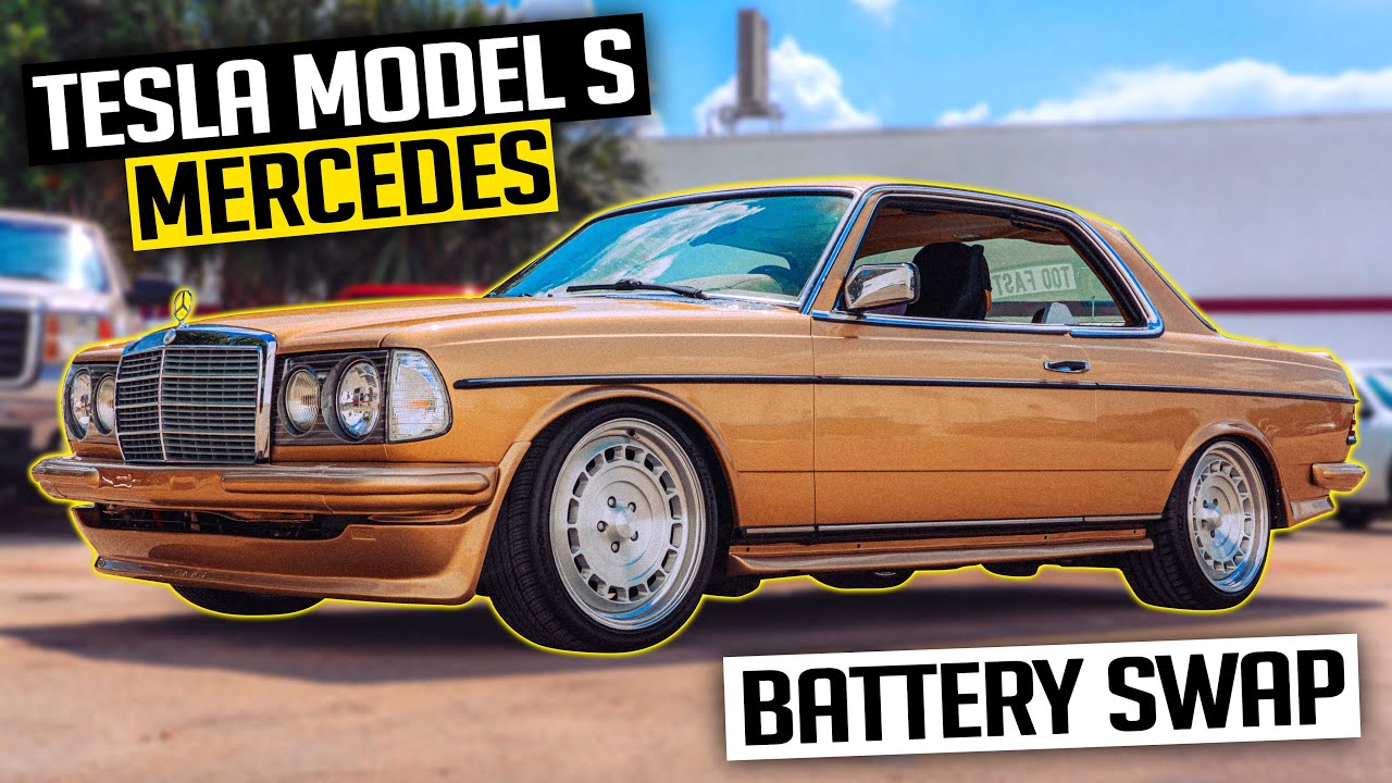 Huge Tesla Swapped Mercedes Battery Upgrade! - EV 300CD  Benz Conversion Ep. 2