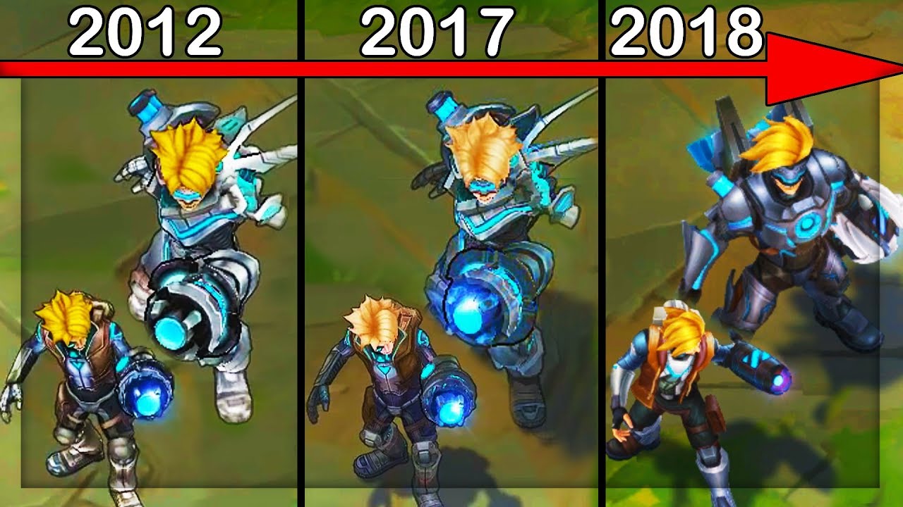 Evolution of Pulsefire Ezreal - All Updates (League of Legends)