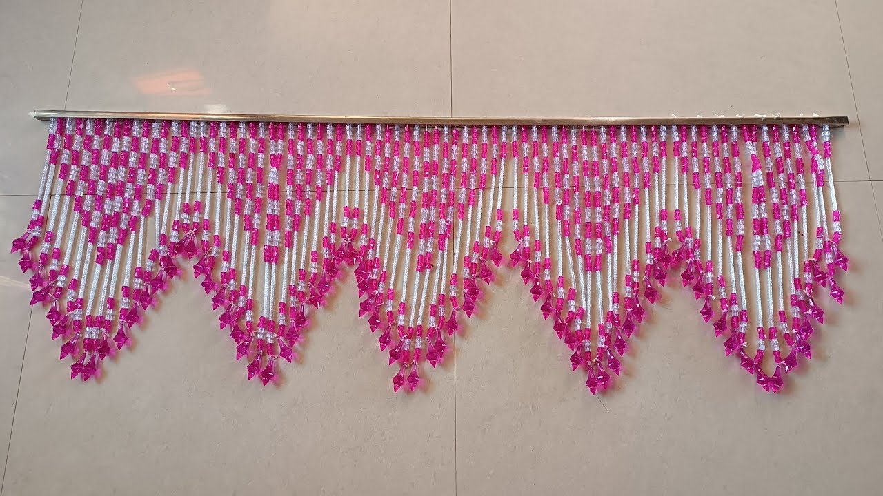 WOW!!!  Pearl Toran Making At Home | DIY pearl toran designs | મોતી નું તોરણ