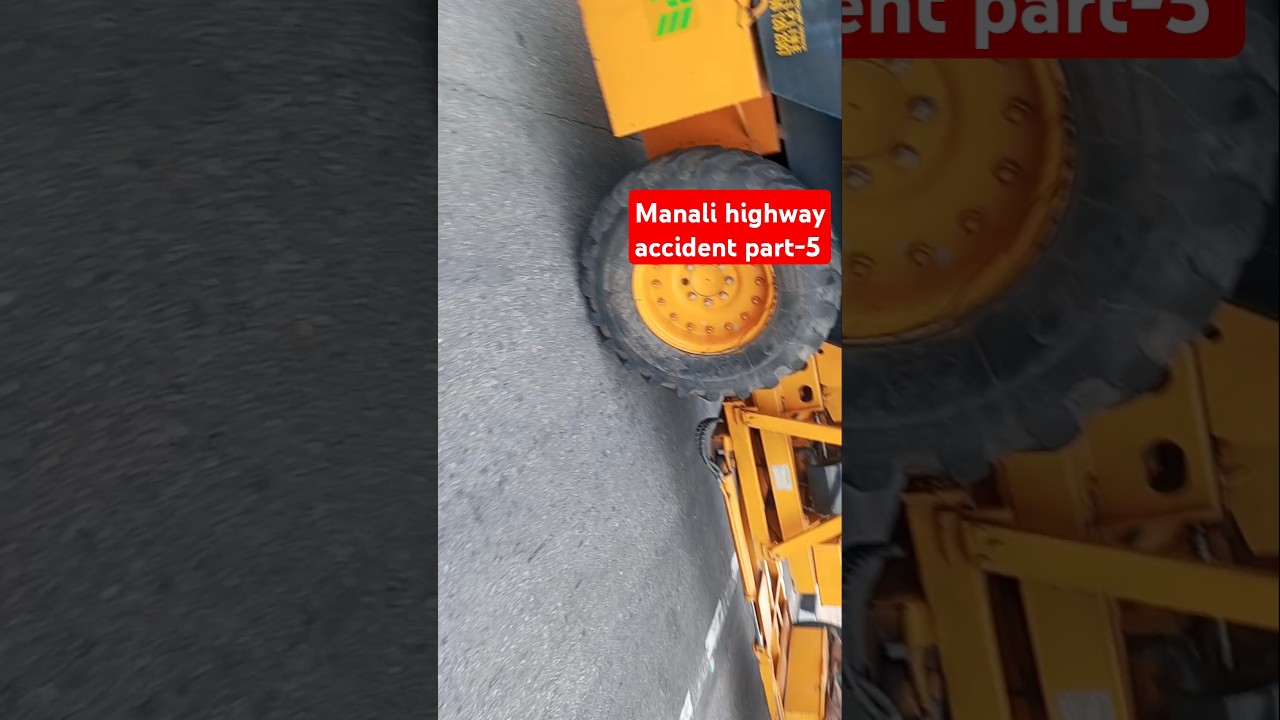 manali accident part 4 #crane #automobile #highway #highwaynews #manali #construction #accidentnews