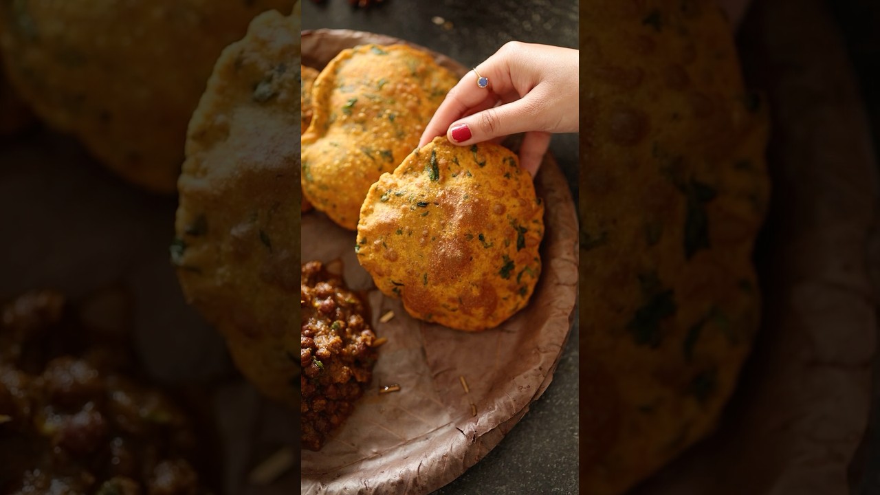 A poori recipe that you can&rsquo;t miss this monsoon - Methi Chana Dal Poori. #poori #monsoonrecipe