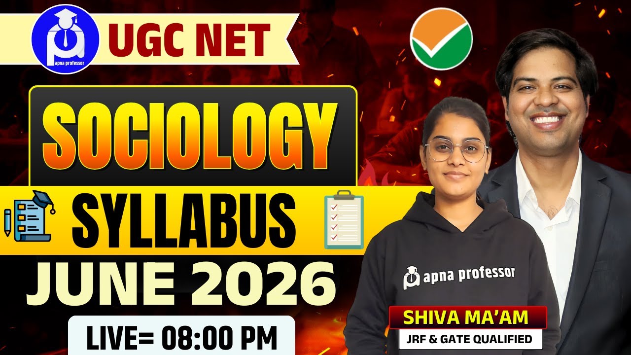 🔥 UGC NET Sociology Syllabus June 2026 | Complete & Updated | Strategy + Live Class
