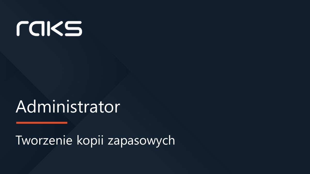 Tworzenie kopii zapasowych