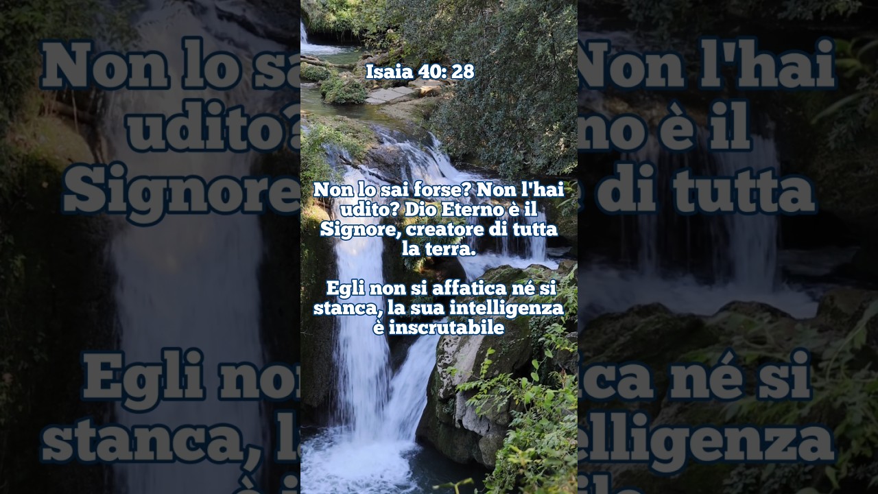 Versetto della Bibbia- Isaia Capitolo 40, Versetto 28