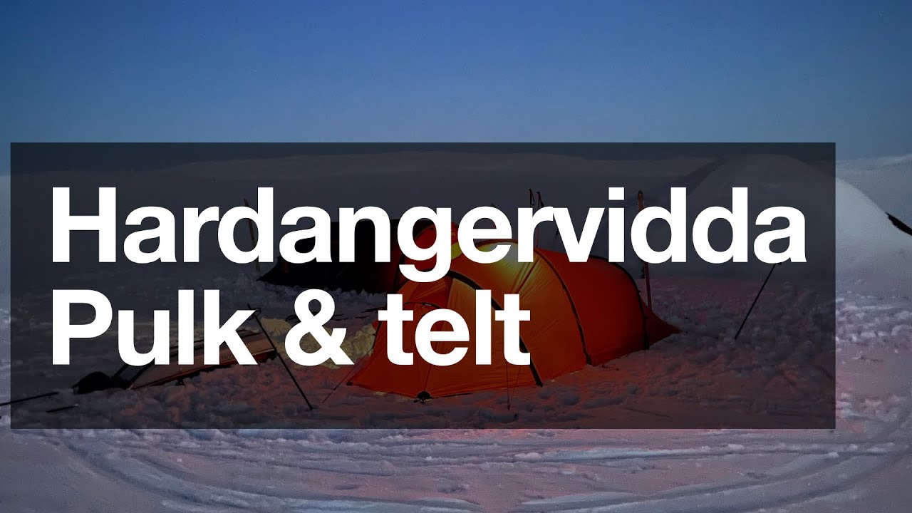 Vinter Hardangervidda Solheimstulen Mårbu Lågaros Rauhelleren Telt og pulk Pakkeliste i beskrivelse