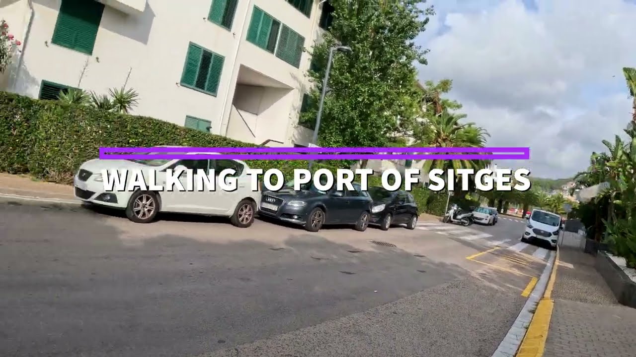 Autumn in Sitges, Spain - Walking to the Port of Sitges