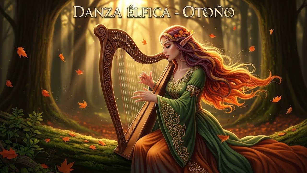 SONIDOS ÉLFICOS DEL BOSQUE ENCANTADO 🍃 - MÚSICA DE FANTASÍA PARA DESCANSAR Y SOÑAR