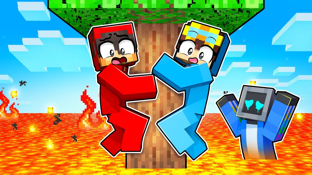 Locked on Floor is Lava with CASH AND NICO in Minecraft!