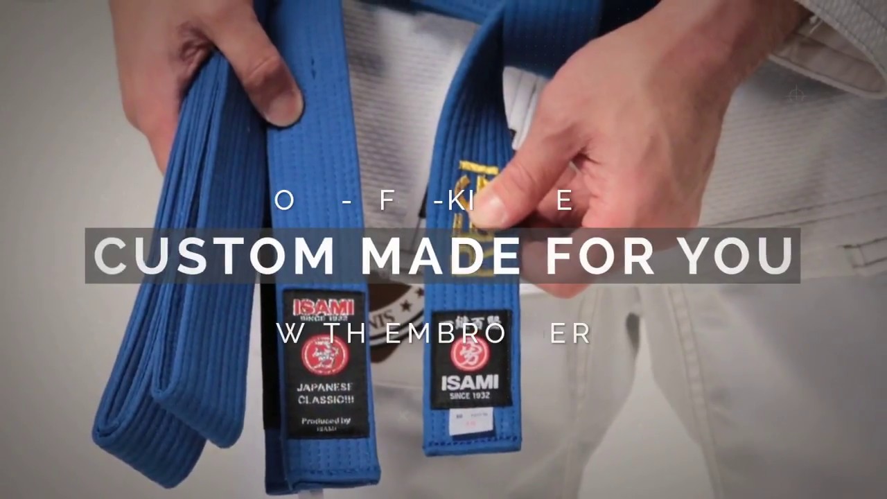 Isami Martial Arts Rank Belts Embroidery | ChokeSports.com