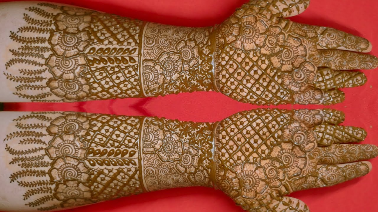 EASY DULHAN MEHENDI DESIGNS FOR FULL HANDS | WEDDING MEHNDI DESIGNS | BRIDAL HENNA MEHNDI DESIGNS