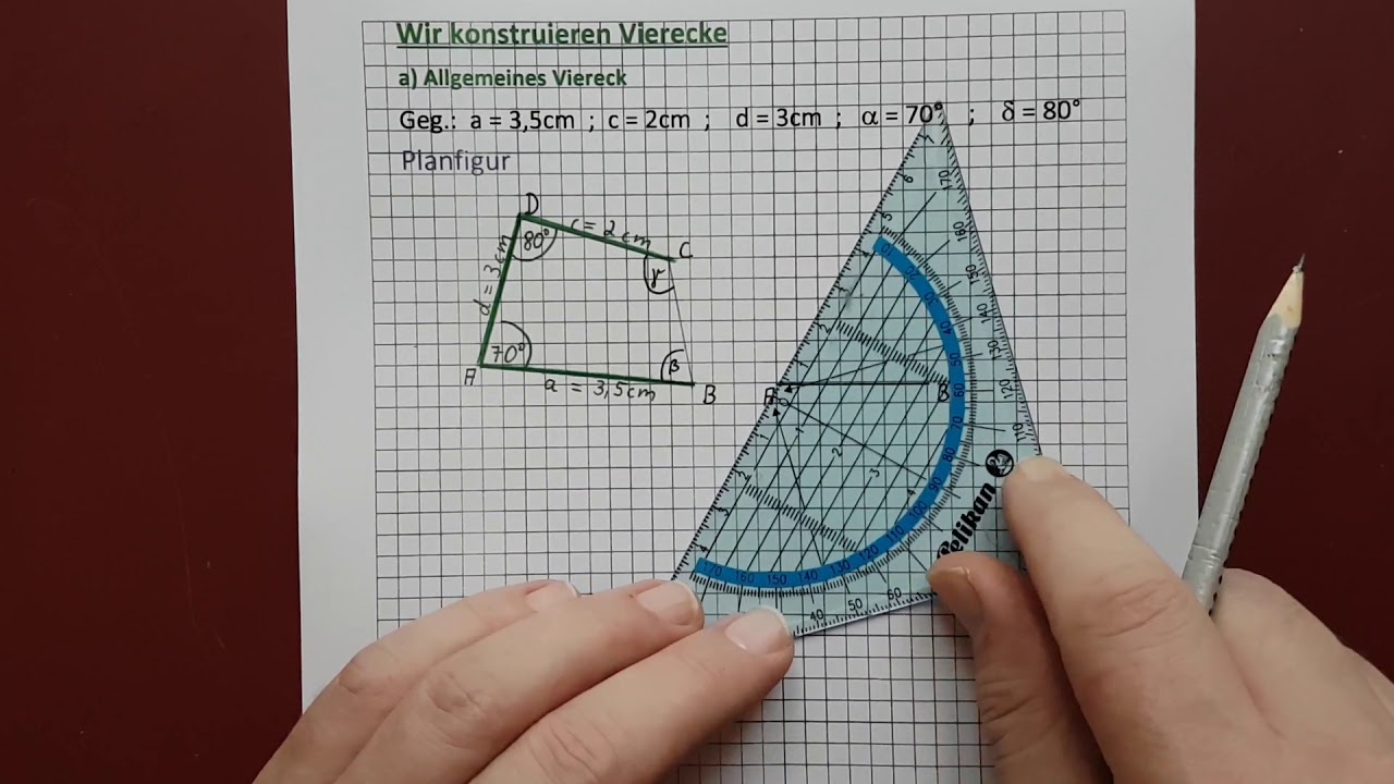 allgemeines Viereck konstruieren