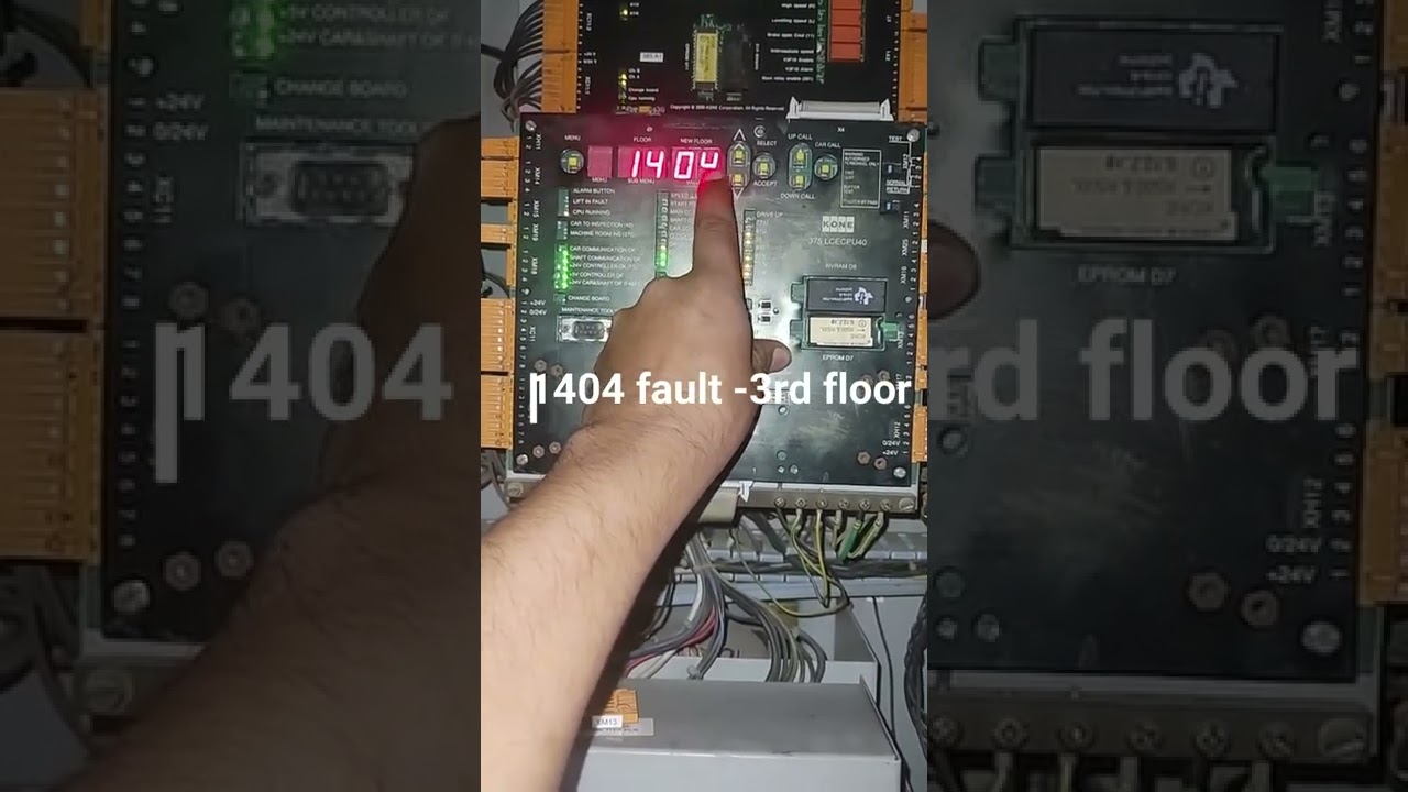 How to resolve error code 1404 in Kone elevator | #koneelevator #lift #sukojielevator #error