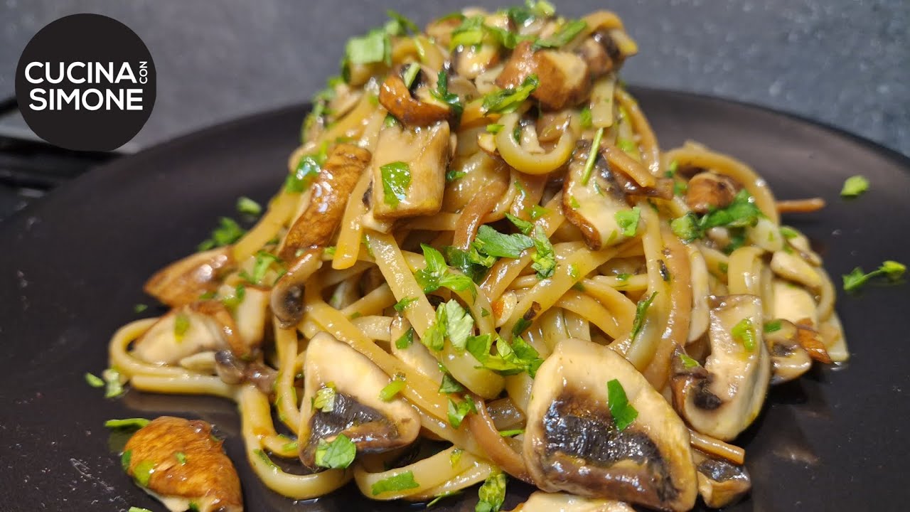 Pasta all'Assassina in bianco con Funghi