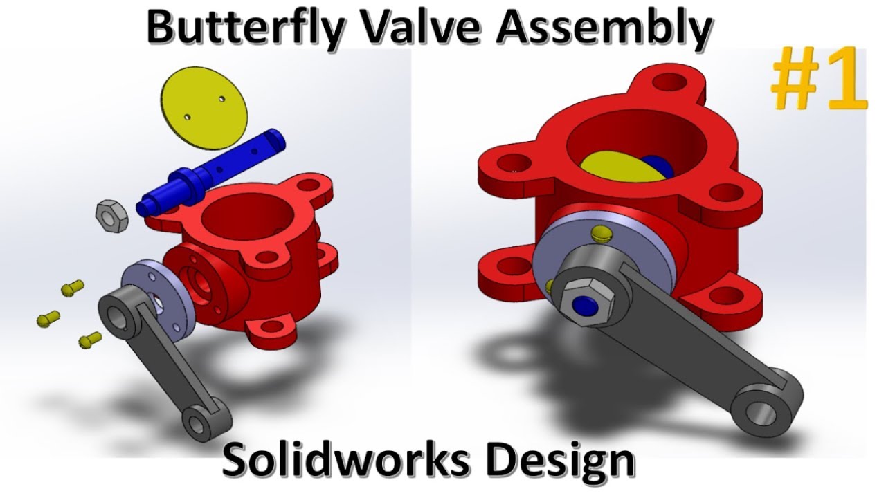Solidworks - Montaj (Butterfly Assembly) 1.Kısım