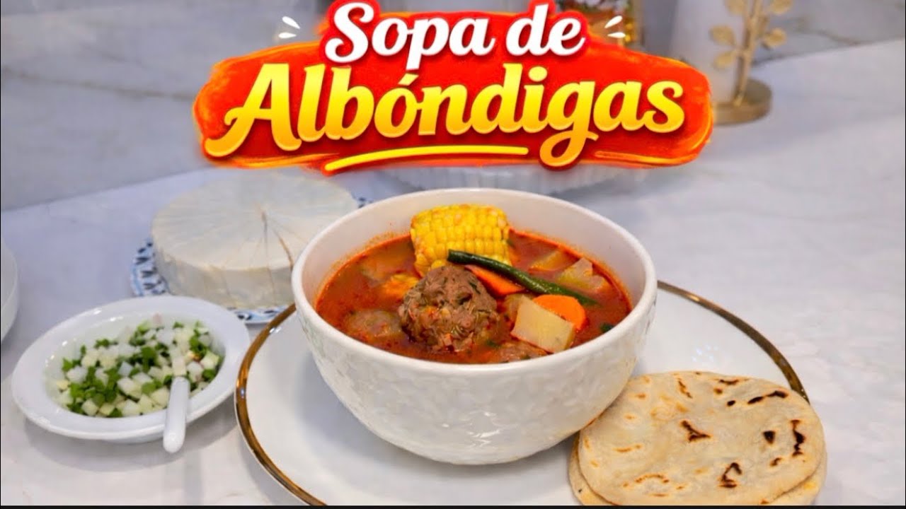 CALDO DE ALBÓNDIGAS  