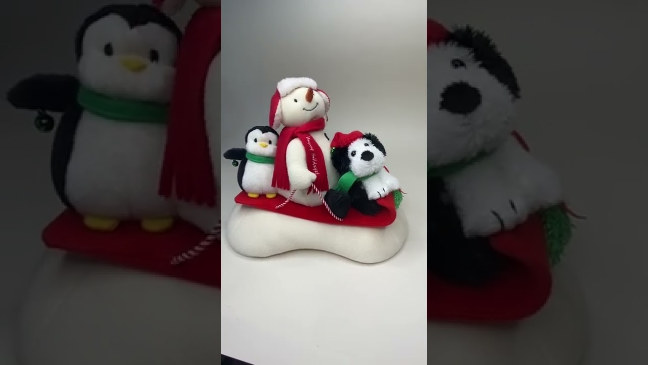 Hallmark Jingle Pals 2007 SNOW WHAT FUN Animated Singing Snowman Penguin Dog