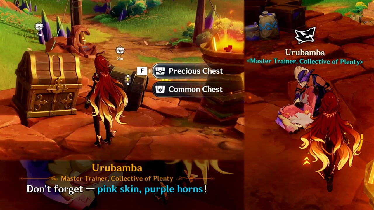 Pink Skin Purple Horns Saurians Locations (Sunset-Blue Obsidian Fragment Chance!) - Genshin Impact